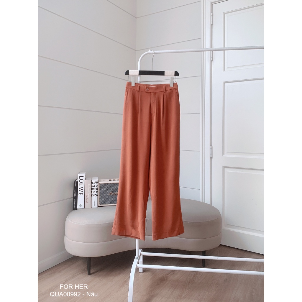 Quần culottes FOR HER nút lệch QUA0099