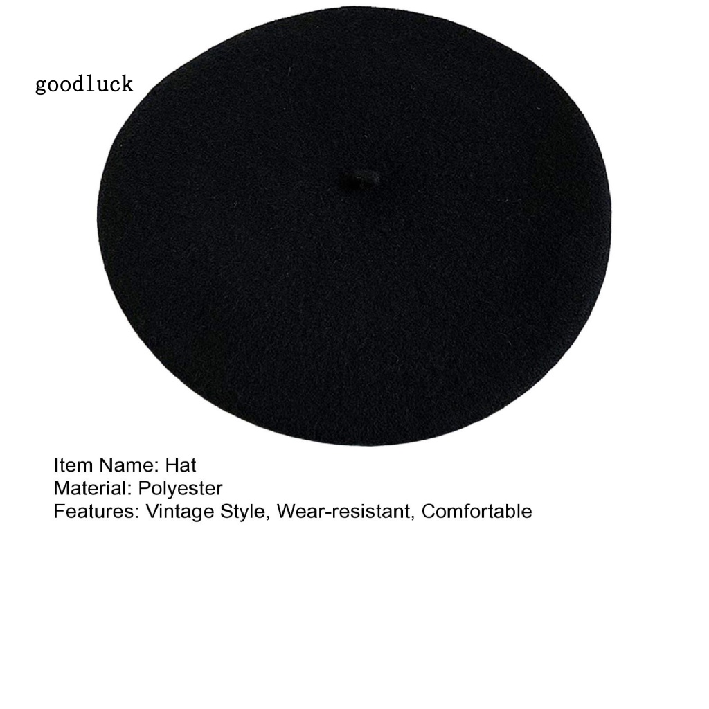 Chúc may mắn| Mũ Beret Màu Sắc Nhã Nhặn Dành Cho Nữ