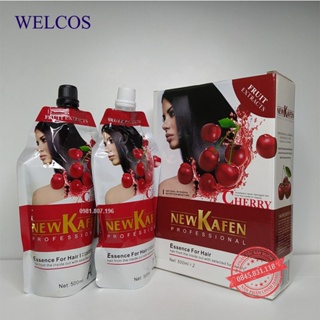 Nhuộm đen, nhuộm nâu new kafen cherry cao cấp không dính da đầu 500mlx2 - phủ bạc tóc nhanh và tiết kiệm