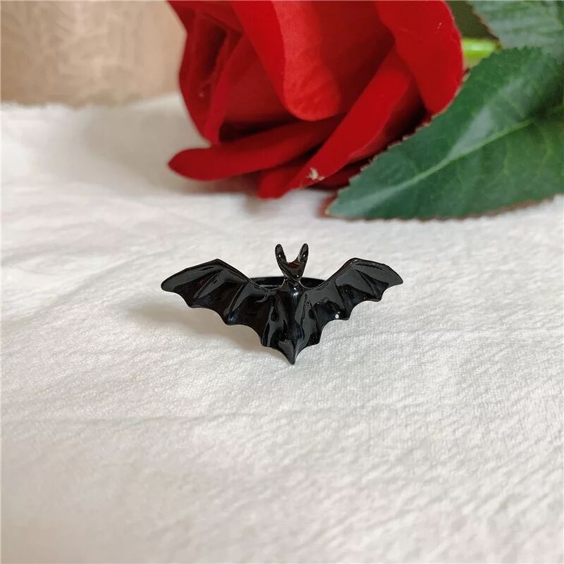 Nhẫn Hình Dơi Phong Cách Gothic Cá Tính Cho Nam Và Nữ