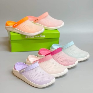 Giày dép crocs - dép sục nhựa crocs literide đổi màu cho nữ chống thấm nước, chống trơn trượt, chống hôi chân