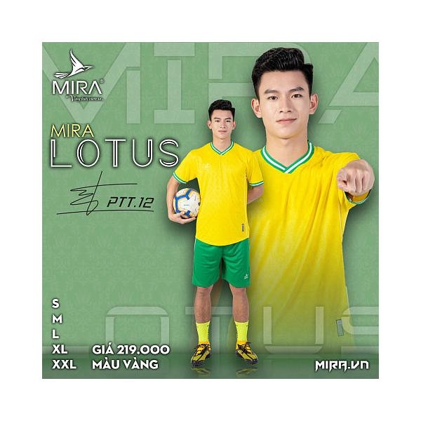 Bộ Quần Áo Đá Bóng Chính Hãng Cao Cấp Mira Lotus - Mẫu Cao Cấp 2022