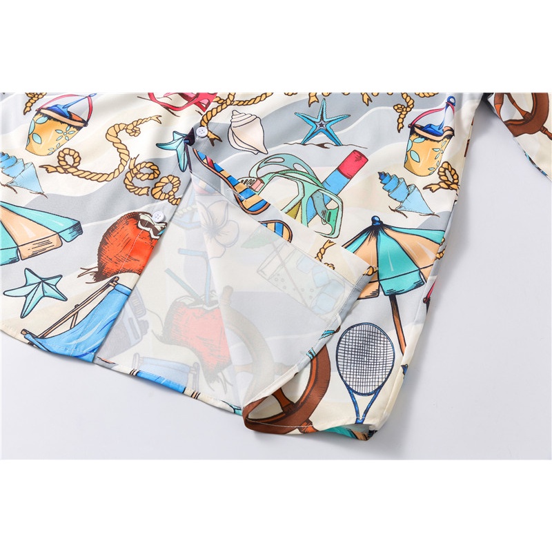 Bộ Áo + Quần Thời Trang Trẻ Trung Cho Nam Set Áo Sơ Mi Tay Ngắn Họa Tiết In + Quần short Cá Tính Cho Nữ