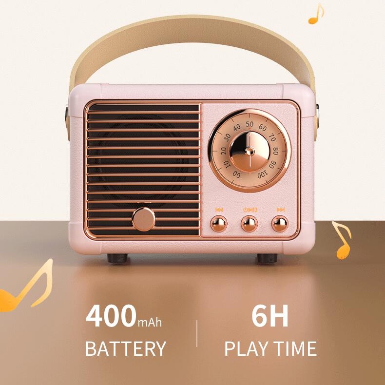 Loa Bluetooth HM11 Phong Cách Vintage Độc Đáo