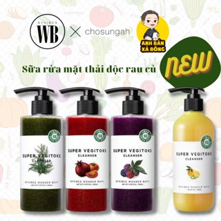 Sữa Rửa Mặt Thải Độc Rau Củ Byvibes Wonder Bath 3 In 1 Super Vegitoks Cleanser 300ML -Tặng Mini Size