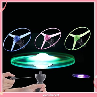 Dụng cụ đồ chơi đĩa bay điều khiển tay có đèn LED cho bé