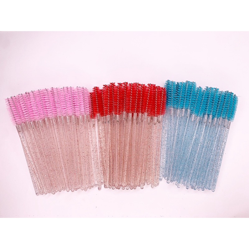 Chổi Chải Mi Kim Tuyến _ Chổi Túi 50c _ Chổi Hỗ Trợ Nối , Chải Chỉnh Định Hướng Laị Ngọn Mi_ Dụng Cụ Nối Mi Chính Hãng