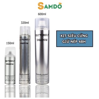 Gôm xịt tóc butterfly shadow, giữ nếp tạo kiểu nam nữ