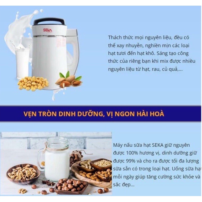 Máy làm sữa hạt đa năng, máy xay sữa hạt, xay nấu cháo, xay sinh tố tiện lợi