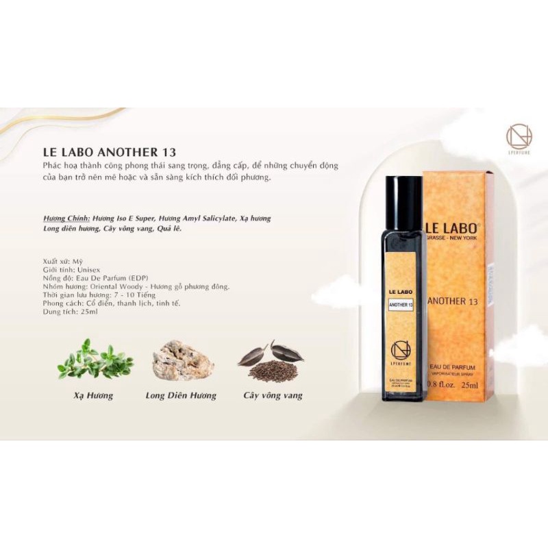 nước hoa LE LABO ANOTHER 13 chai chiết 25ml