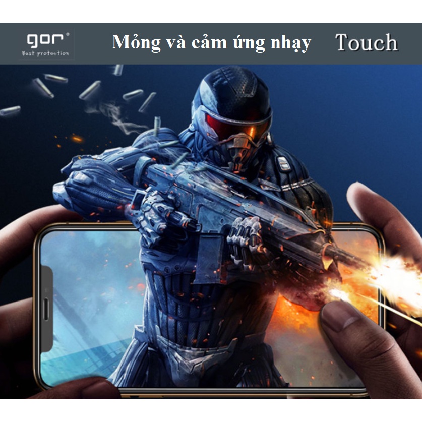 Miếng dán màn hình Gor Iphone 14 Pro Max/ 14 Pro/ 14 Cảm ứng nhạy Chống trầy xước, Hạn chế vân tay - Hãng Gor