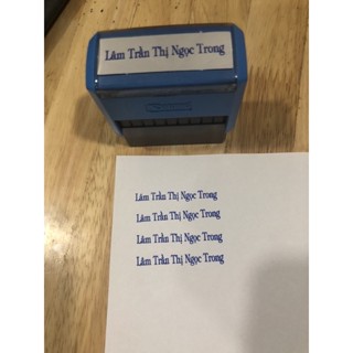 Khắc dấu tên dài + chữ ký 1 hàng