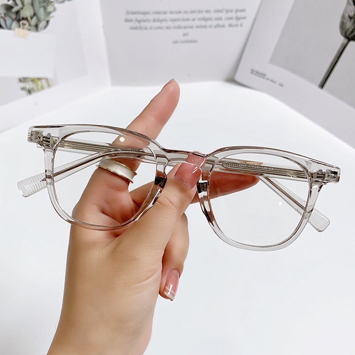 Kính mắt nam nữ gọng trong 0 độ Sumio_offical kiếng thời trang chống bụi bẩn nhựa mắt vuông KC004