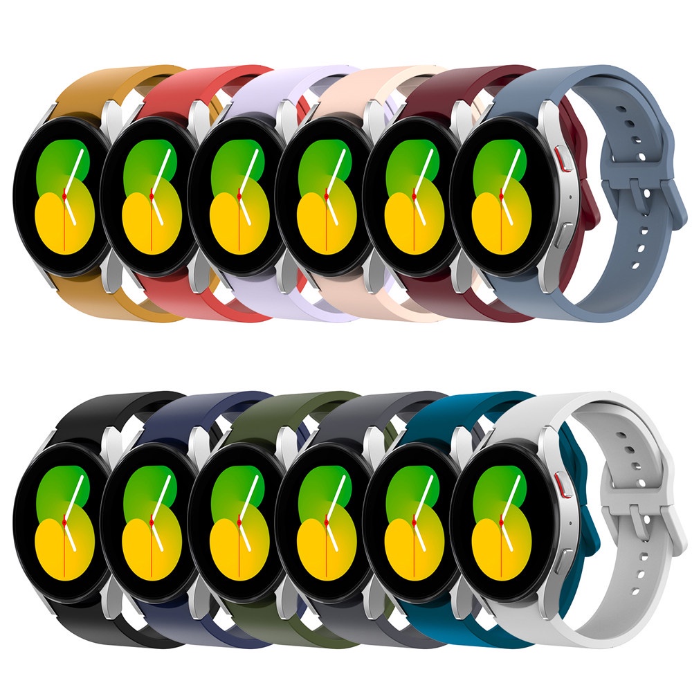 Dây Đeo Silicone Cho Đồng Hồ Thông Minh Samsung Galaxy Watch 4 5 Pro 45mm 44mm 40mm Classic 42mm 46mm