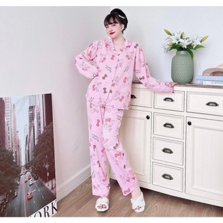 đồ bộ ngủ pyjama mango cao cấp (50-85KG)