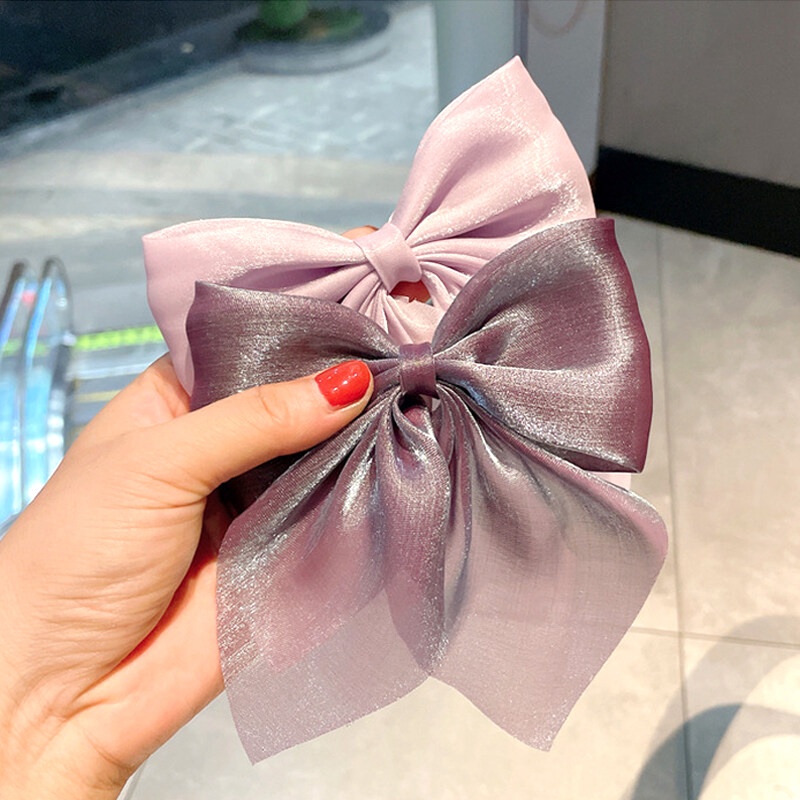 Kẹp Tóc Nơ Ruy Băng Thời Trang Hàn Quốc Cho Nữ