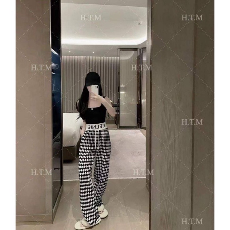 quần xuông vải chăn hàng QC