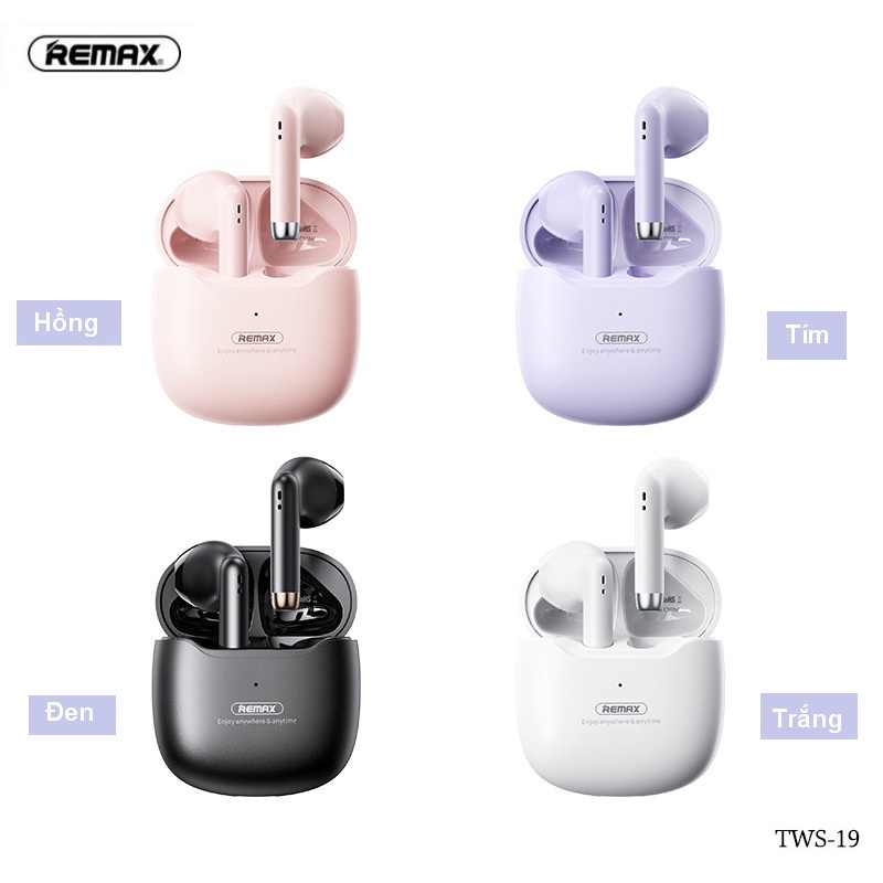 Tai Nghe Bluetooth True Wireless Remax Tws-19 Marshmallow Series