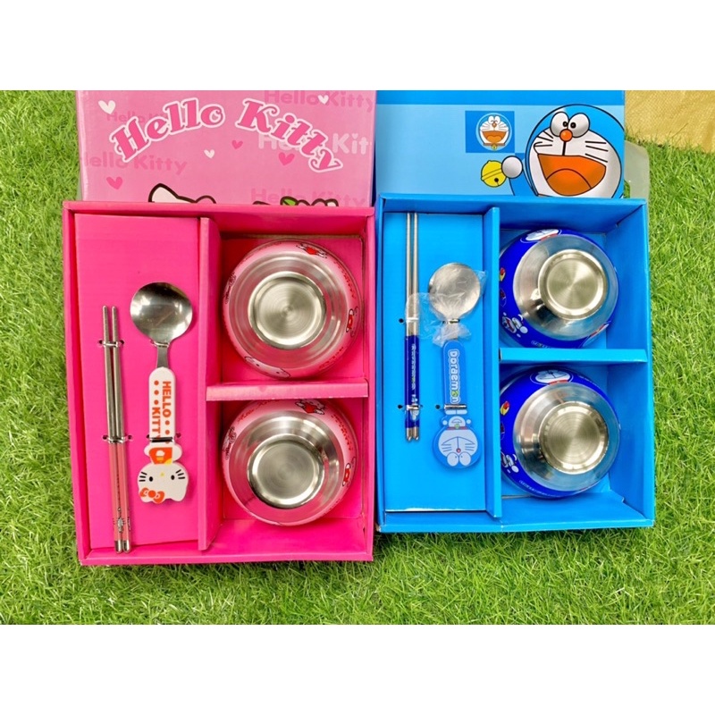 𝑩𝑶̣̂ 2 𝑩𝑨́𝑻 𝑨̆𝑵 𝑪𝑶̛𝑴 Đ𝑶𝑹𝑬𝑴𝑶𝑵 - 𝑲𝑰𝑻𝑻𝒀 kèm đũa muỗng