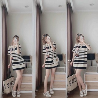 Đầm len QC cao cấp thiêu thỏ phom giấu quần