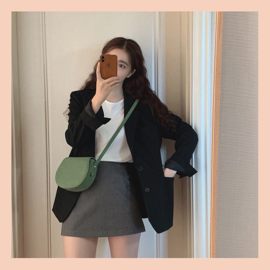 Áo Blazer Vest Nữ 1 lớp UNDERCOOL Dáng Suông Rộng Vải Trượt Kiểu Hàn Quốc - áo khoác mùa thu phong cách công sở | BigBuy360 - bigbuy360.vn