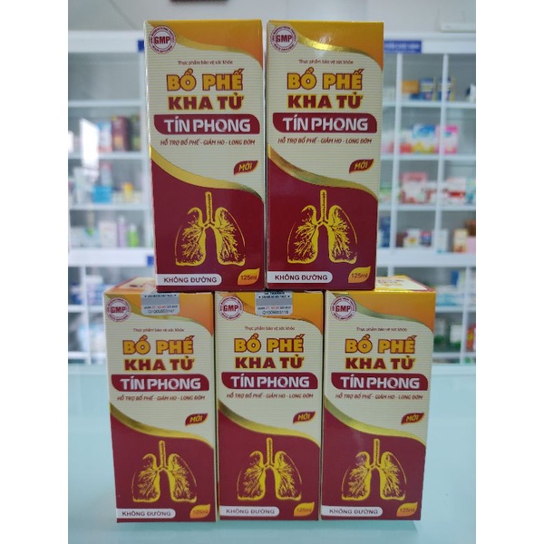 SIRO HO BỔ PHẾ KHA TỬ TÍN PHONG- Giúp giảm ho, long đờm, giảm sưng đau họng, khô họng- Chai 125ml
