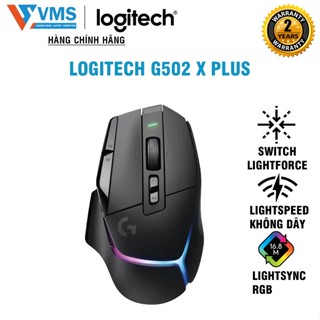 Chuột Gaming Logitech G502 X Plus RGB Đen - hàng chính hãng