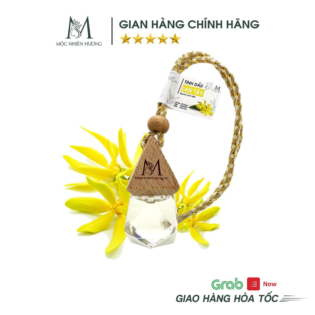 Tinh dầu treo xe ô tô nguyên chất 100% Mộc Nhiên Hương giúp thơm xe, khử mùi, chống say xe, thay thế nước hoa hiệu quả