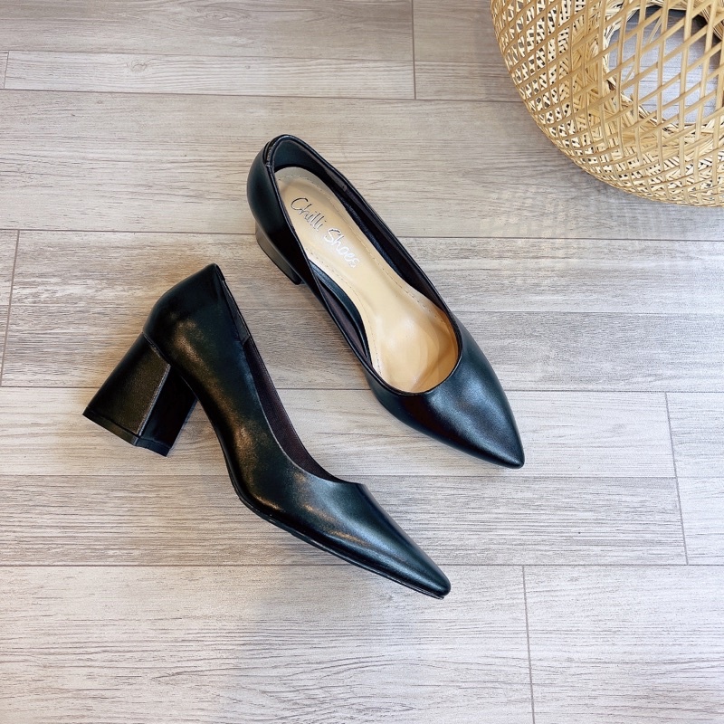 Giày gót vuông 5p - 1097