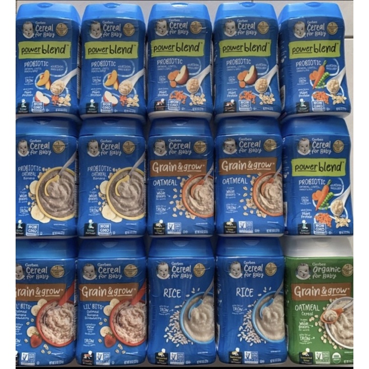 {CHÍNH HÃNG NỘI ĐỊA USA} BỘT ĂN DẶM GERBER 8OZ 227G