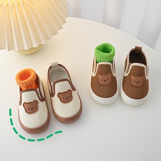 Giày lười slip on trẻ em Gấu nâu Brown từ 1