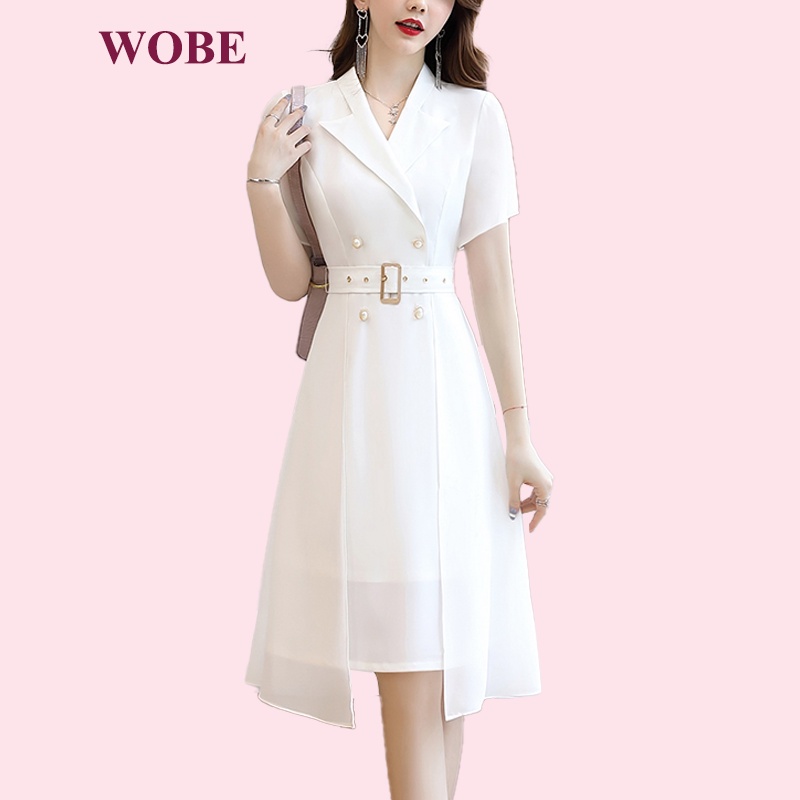 Váy dự tiệc công sở hàn Quốc bigsize cao cấp thiết kế dáng suông sang trọng đẹp P02 - WB WOMAN & BEAUTY
