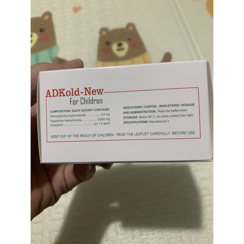 Adkold-new Hắt hơi, sổ mũi. Chảy nước mũi, nước mắt và nghẹt mũi Cảm lạnh. Ngứa mũi ĐẠT CHUẨN GPP