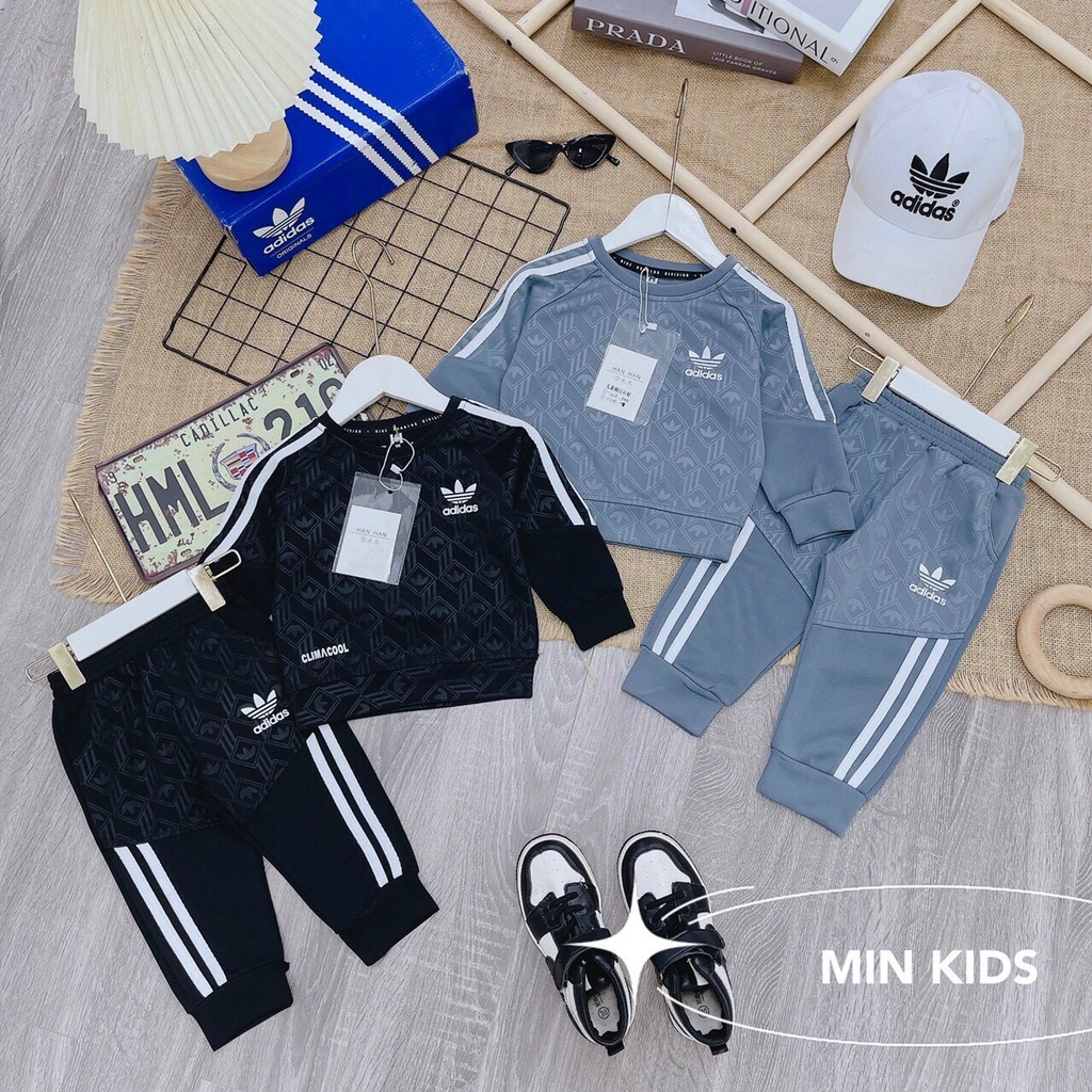 Bộ dài tay adidas cho bé trai từ 20-35kg, Bộ Thể thao bishop_kid