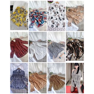 Sơ mi nữ form dài dấu quần- Chất lụa tơ mềm(40-75kg)