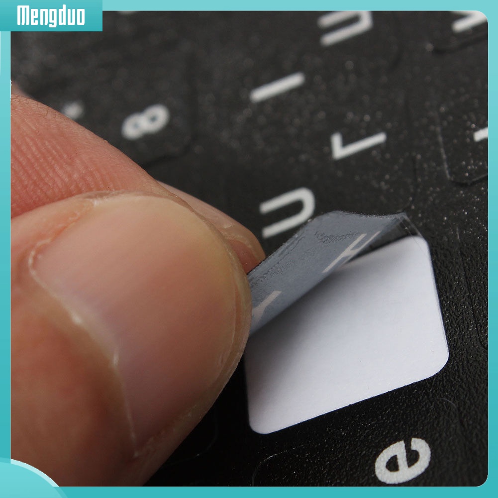 Nhãn Dán Trang Trí Bàn Phím Máy Tính In Chữ Tiếng Anh / Nga