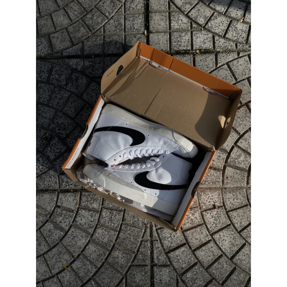 Giày Nike Blazer Mid 77 Vintage (Trắng/Đen) / BQ6806-100