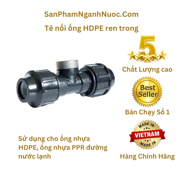 Tê 20 Ren Trong 21 HDPE