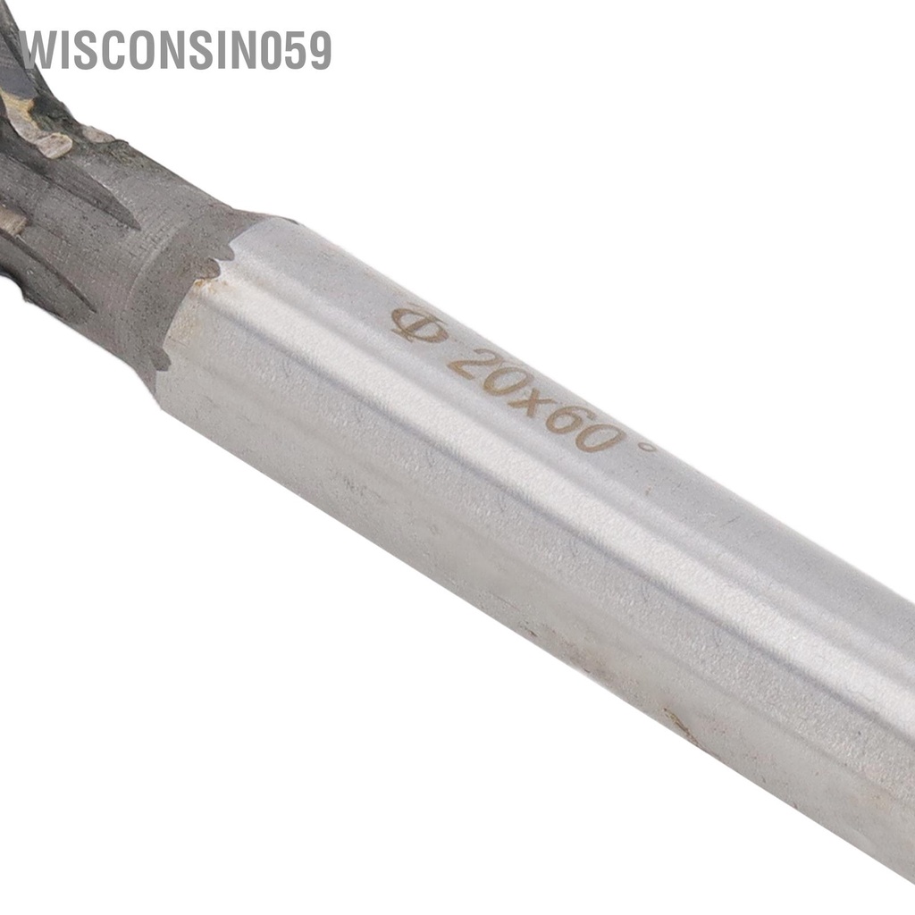 [Hàng Sẵn] Dao cắt đuôi dovetail 60 độ cacbua 20mm 6 sáo phay rãnh Trục thẳng 【Wisconsin059】