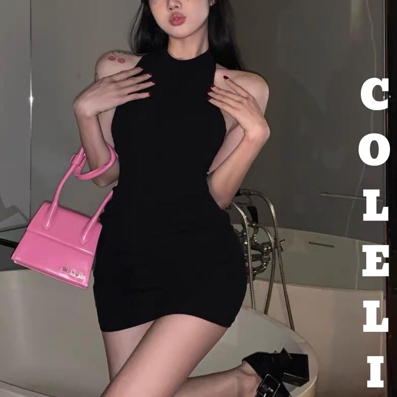Đầm Ôm Body Sát Nách Chất Thun Tăm Dày Tôn Dáng - COLELI