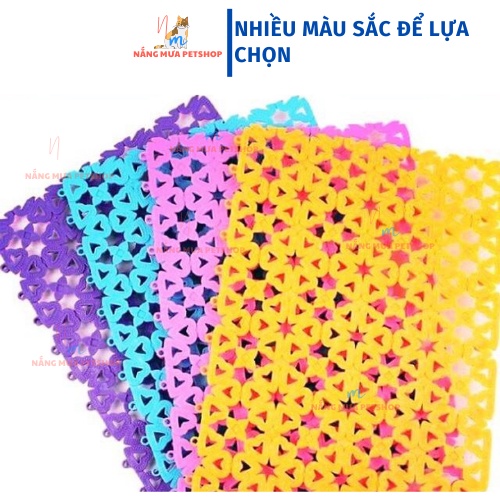 Tấm lót chuồng cho chó, lót sàn chống trơn trượt cho thú cưng