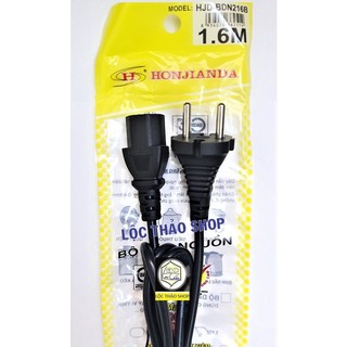Dây nguồn Máy tính, máy in, nồi cơm điện, tivi, bình đun, ấm nước loại tốt dài 1.6M Honjianda