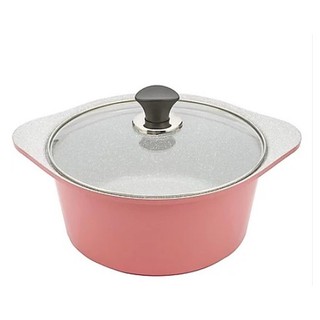 Nồi đúc ceramic vân đá đáy từ chống dính 24cm green cook gcs02-24ih