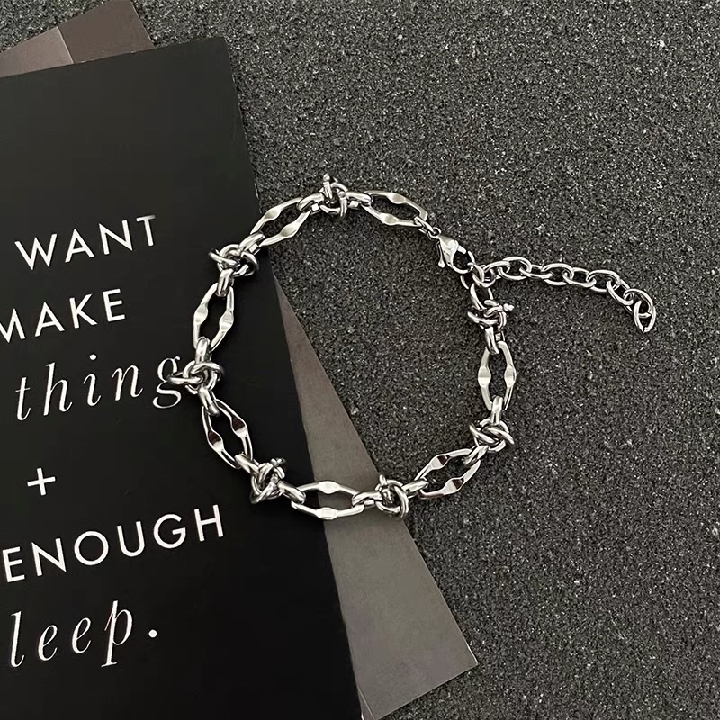 Vòng tay xích basic thắt nút thời trang unisex