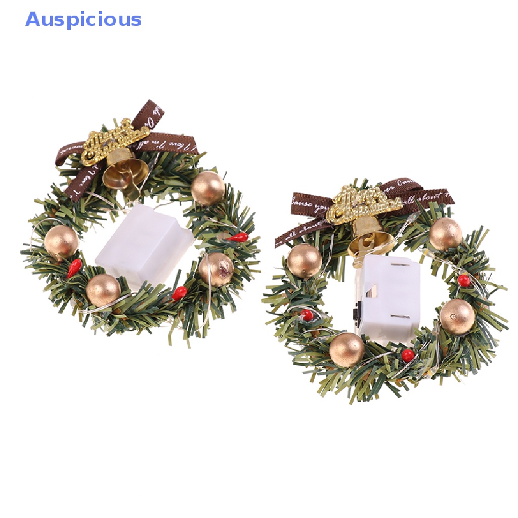 Vòng Hoa Có Đèn Trang Trí Nhà Búp Bê Tỉ Lệ 1 / 12 1 / 6