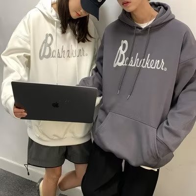 Áo hoodie Dáng Rộng Có In Chữ Thời Trang Phong Cách Hàn Quốc Cho Nam / Nữ