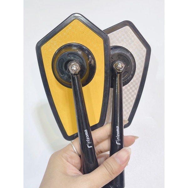 Gương chiếu hậu mẫu caro, kiếng hậu xe máy, kính kiểu đủ màu