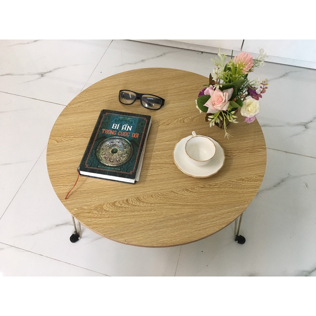 Bàn tròn trà, cafe ngồi bệt 60x60 cao 28 nhiều màu cực đẹp