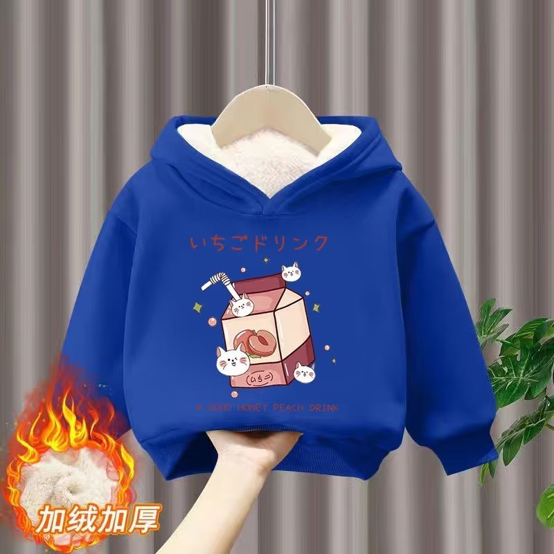 Áo Hoodie Tay Dài Dáng Rộng Thời Trang Mùa Xuân Cho Bé Gái