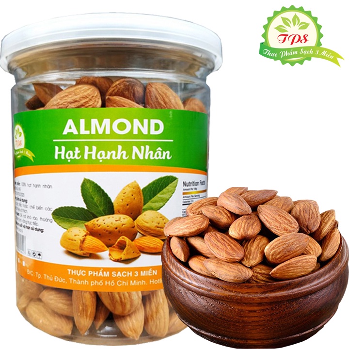 Hạnh Nhân Lõi Sấy Nguyên Vị, Giảm Cân, Ăn Kiêng TPS STORE Nhập Khẩu Mỹ - Tết 2023